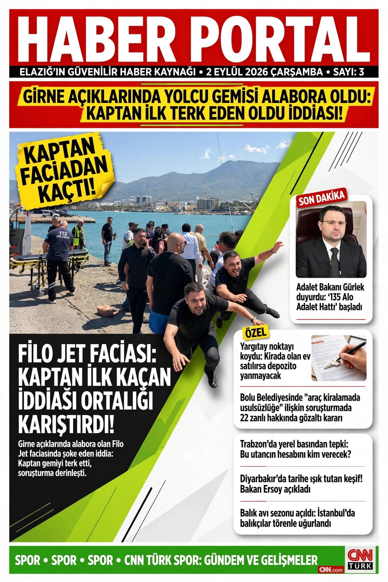 Haber Portal — 2 Eylül 2026 Çarşamba